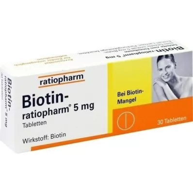 BIOTIN-RATIOPHARM compresse da 5 mg, 30 pezzi