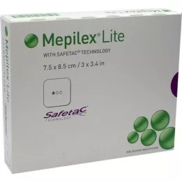 MEPILEX Medicazione Lite in schiuma 7,5x8,5 cm sterile, 5 pz