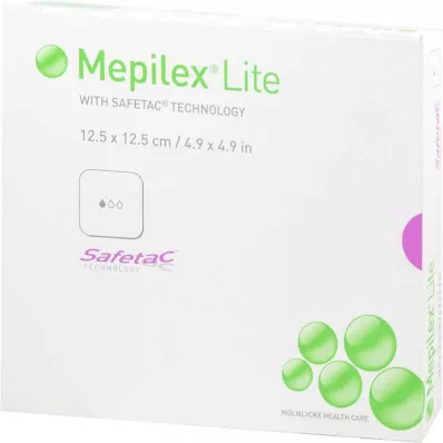 Medicazione in schiuma Mepilex Lite 12,5x12,5 cm sterile, 5 pz