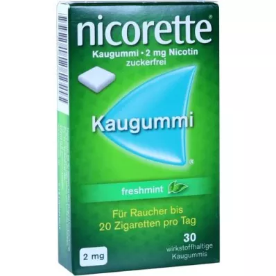 NICORETTE Gomma da masticare alla menta fresca da 2 mg, 30 pezzi