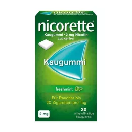 NICORETTE Gomma da masticare alla menta fresca da 2 mg, 30 pezzi