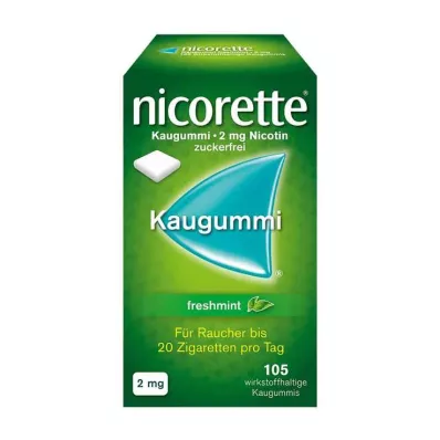 NICORETTE Gomma da masticare alla menta fresca da 2 mg, 105 pezzi NICORETTE Gomma da masticare alla menta fresca da 2 mg, 105 pezzi
