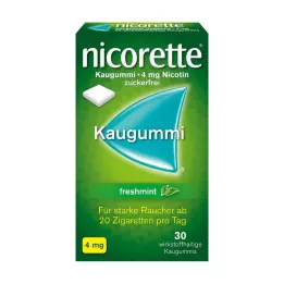 NICORETTE Gomma da masticare alla menta fresca da 4 mg, 30 pezzi
