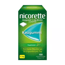 NICORETTE Gomma da masticare alla menta fresca da 4 mg, 105 pezzi