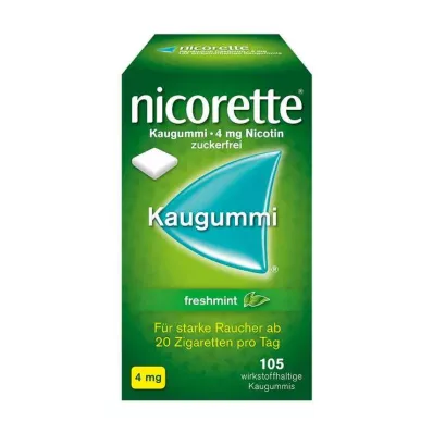 NICORETTE Gomma da masticare alla menta fresca da 4 mg, 105 pezzi