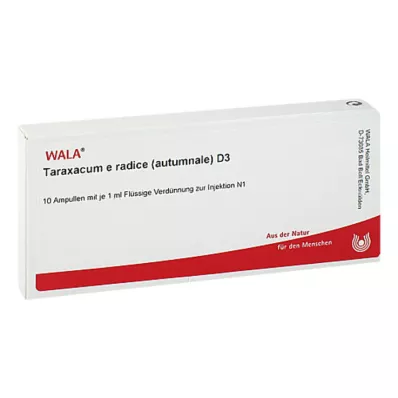 TARAXACUM E Rad.autumnale D 3 fiale, 10X1 ml