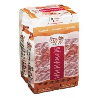 FRESUBIN ENERGY DRINK Biberon alla fragola, 4X200 ml