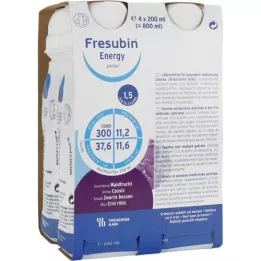 FRESUBIN ENERGY DRINK Bottiglia per frutti di bosco, 4X200 ml