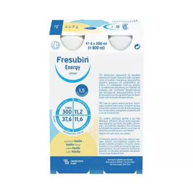 FRESUBIN ENERGY DRINK Biberon alla vaniglia, 4X200 ml FRESUBIN ENERGY DRINK Biberon alla vaniglia, 4X200 ml