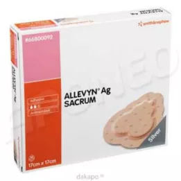 ALLEVYN Ag Sacrum 17x17 cm medicazione per ferita, 10 pz