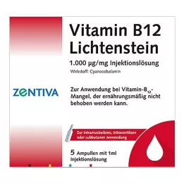 VITAMIN B12 1.000 μg Fiale Lichtenstein, 5X1 ml