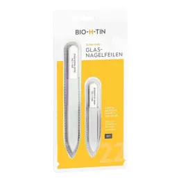 BIO-H-TIN Set di lime per unghie in vetro, 1 pz