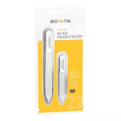 BIO-H-TIN Set di lime per unghie in vetro, 1 pz