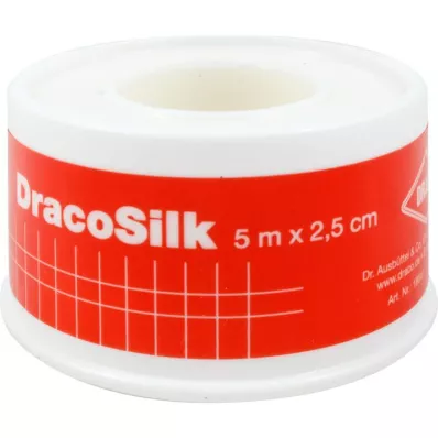 DRACOSILK Rotolo di gesso 2,5 cmx5 m, 1 pz