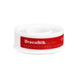DRACOSILK Rotolo di gesso 1,25 cmx5 m, 1 pz