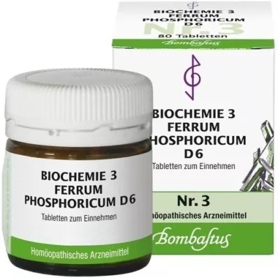 BIOCHEMIE 3 Ferrum phosphoricum D 6 compresse, 80 pz
