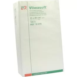 VLIWASOFT Compresse in tessuto non tessuto 10x20 cm non sterili da 4l., 100 pz