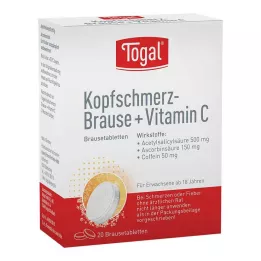 TOGAL Compresse effervescenti per il mal di testa + Vit.C, 20 pz