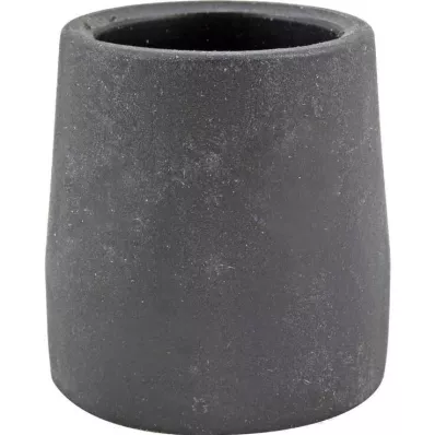 KRÜCKENKAPSEL Inserti in acciaio nero da 28 mm per telai di deambulazione, 1 pz