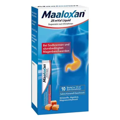 MAALOXAN 25 mVal Liquido, 10X10 ml