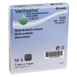 VARIHESIVE extra sottile 7,5x7,5 cm HKV idroattivo, 5 pz