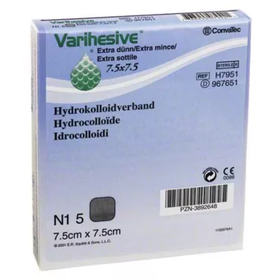 VARIHESIVE extra sottile 7,5x7,5 cm HKV idroattivo, 5 pz