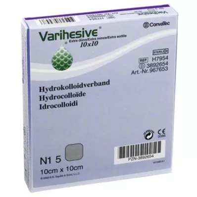VARIHESIVE extra sottile 10x10 cm HKV idroattivo, 5 pz