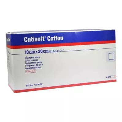 Cutisoft Cotton Compressione 10x20cm sterile 8 pieghe (25x2 pz)