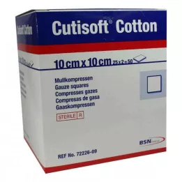 CUTISOFT Cotone Compr.10x10 cm ster.12x, 25X2 St