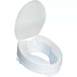 TOILETTENSITZERHÖHUNG 13 cm senza coperchio+morsetti di fissaggio, 1 pz