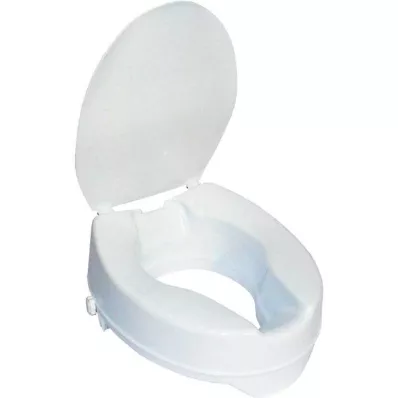 TOILETTENSITZERHÖHUNG 13 cm senza coperchio+morsetti di fissaggio, 1 pz