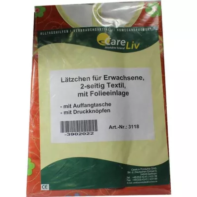LÄTZCHEN Prolunga con tasca, tex. su 2 lati con bottoni a pressione fol. 1 pz