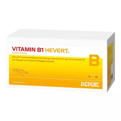 VITAMIN B1 HEVERT fiale, 100 pz VITAMIN B1 HEVERT fiale, 100 pz