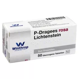 P DRAGEES rosa, 50 pz