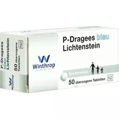 P DRAGEES blu, 50 pz