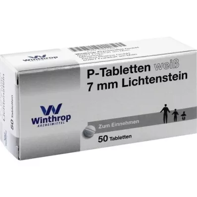 P TABLETTEN bianco passo 7 mm, 50 pz