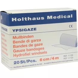 YPSIGAZE Benda di garza 6 cmx4 m, 20 pz