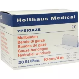 YPSIGAZE Benda di garza 10 cmx4 m, 20 pz