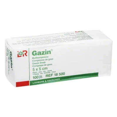 GAZIN Garza comp.5x5 cm non sterile 8x Op, 100 pz GAZIN Garza comp.5x5 cm non sterile 8x Op, 100 pz