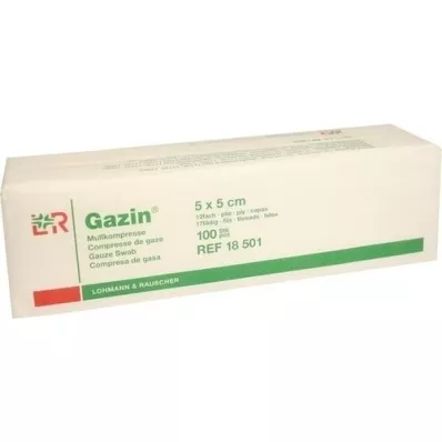 GAZIN Garza comp.5x5 cm non sterile 12x Op, 100 pz