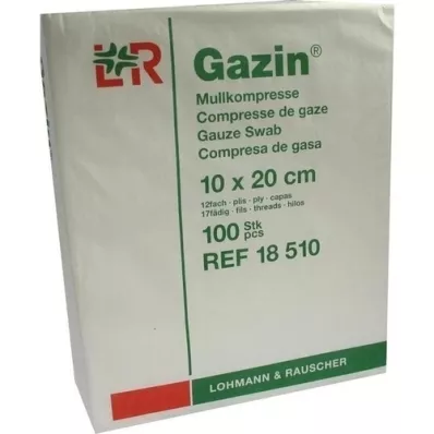 GAZIN Garza comp.10x20 cm non sterile 12x op, 100 pz