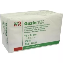 GAZIN Garza comp.10x10 cm non sterile 12x RK, 100 pz