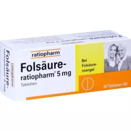 FOLSÄURE-RATIOPHARM compresse da 5 mg, 50 pz