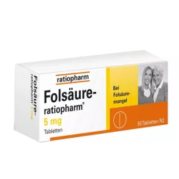 FOLSÄURE-RATIOPHARM compresse da 5 mg, 50 pz