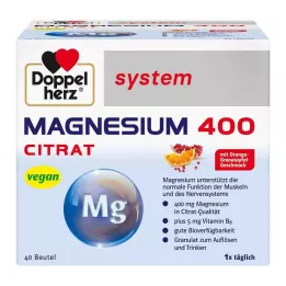 DOPPELHERZ Granuli di sistema di magnesio 400 citrato, 40 pz