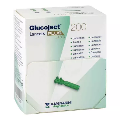 GLUCOJECT Lancette PLUS 33 G, 200 pz