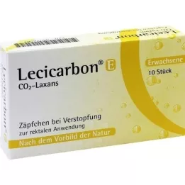 LECICARBON E CO2 Laxans supposte per adulti, 10 pz