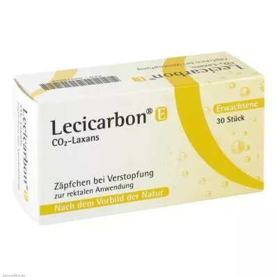 LECICARBON E CO2 Laxans supposte per adulti, 30 pz LECICARBON E CO2 Laxans supposte per adulti, 30 pz