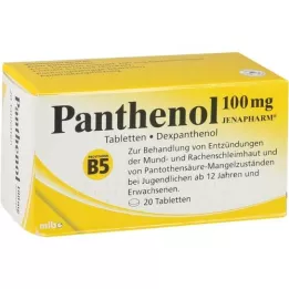 PANTHENOL 100 mg compresse Jenapharm, 20 pz