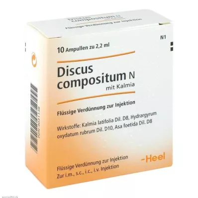 DISCUS compositum N con fiale di Kalmia, 10 pz